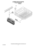 LOWER RACK PARTS Diagram and Parts List for BLB14BRANA0  Whirlpool Dishwasher