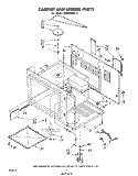 CABINET AND STIRRER Diagram and Parts List for MW8450XL2  Whirlpool Microwave