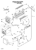 ICEMAKER Diagram and Parts List for KSSP48QKS01  KitchenAid Refrigerator