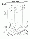 CABINET PARTS Diagram and Parts List for ED5LHAXWQ02  Whirlpool Refrigerator