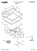 COOKTOP PARTS Diagram and Parts List for IJP85801  Inglis Range