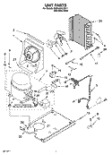 UNIT PARTS, OPTIONAL PARTS (NOT INCLUDED) Diagram and Parts List for KUIA15NLHS11  KitchenAid Ice Maker