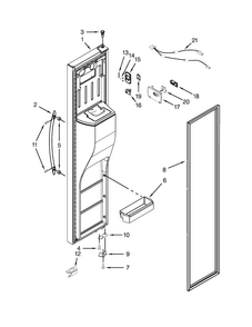 Part Location Diagram of W10458591 Whirlpool COVER