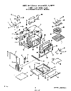 Body Diagram and Parts List for 2426*2A  Roper Range