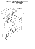 DRYER SUPPORT AND WASHER Diagram and Parts List for LTE5243BW2  Whirlpool Washer Dryer Combo