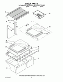 SHELF PARTS Diagram and Parts List for ET8FTEXVT02  Whirlpool Refrigerator