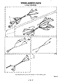 WIRING HARNESS Diagram and Parts List for KERS500SWB0  KitchenAid Range