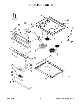 Part Location Diagram of W10844282 Whirlpool Use And Care Guide