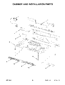 07 - Cabinet And Installation Parts Diagram and Parts List for YWML75011HW11  Whirlpool Microwave