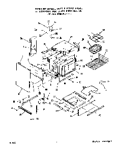 Lower Body Diagram and Parts List for 2763*0A  Roper Range