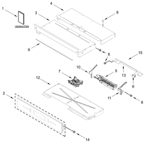Control Panel Parts Diagram and Parts List for JOESC330RM00  Whirlpool Wall Oven