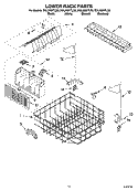 Part Location Diagram of 3385109 Whirlpool Dishrack Pivot