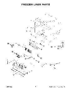 Freezer Liner Parts Diagram and Parts List for KRFC704FBS04  KitchenAid Refrigerator
