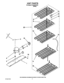 UNIT PARTS Diagram and Parts List for EV181FZTQ10  Whirlpool Freezer