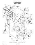 CABINET Diagram and Parts List for RT16DKXVW00  Roper Refrigerator