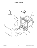 Part Location Diagram of W10518976 Whirlpool PROBE, MEAT