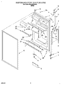 REFRIGERATOR DOOR Diagram and Parts List for 3VET19ZKDW02  Whirlpool Refrigerator