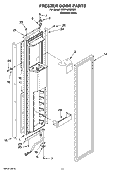 FREEZER DOOR PARTS Diagram and Parts List for KSSP42QMS03  KitchenAid Refrigerator