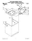 TOP AND CABINET, LIT/OPTIONAL Diagram and Parts List for LLT8233AQ1  Whirlpool Washer