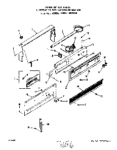 Backguard Diagram and Parts List for 1335*0A  Roper Range