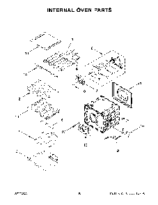 Internal Oven Parts Diagram and Parts List for KODE507EBS21  KitchenAid Wall Oven