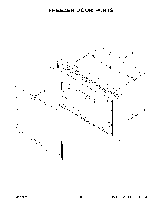 Freezer Door Parts Diagram and Parts List for KRFC302ESS08  KitchenAid Refrigerator