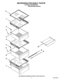 REFRIGERATOR SHELF PARTS Diagram and Parts List for GSC25C4EYY03  Whirlpool Refrigerator