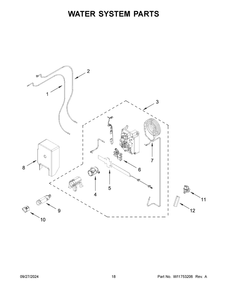 Part Location Diagram of W11732307 Whirlpool VALVE