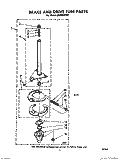 BRAKE AND DRIVE TUBE Diagram and Parts List for LA6500XPW1  Whirlpool Washer