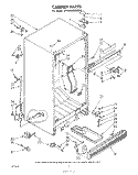 Part Location Diagram of 984565 Whirlpool Spacer, Air Duct