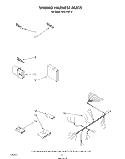 WIRING HARNESS Diagram and Parts List for DU8116XT2  Whirlpool Dishwasher
