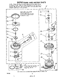 PUMP AND MOTOR Diagram and Parts List for DU5000XL0  Whirlpool Dishwasher
