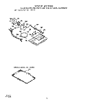 ROTISSERIE KIT, GRIDDLE Diagram and Parts List for 1463W1A  Roper Range