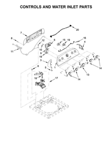 Part Location Diagram of W11089563 Whirlpool PANEL-CNTL