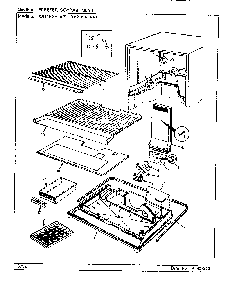02 - Freezer Compartment Diagram and Parts List for RB21KA-4AT  Whirlpool Refrigerator