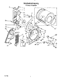 SECTION Diagram and Parts List for LE7700XWN0  Whirlpool Dryer
