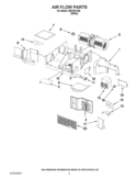AIR FLOW PARTS Diagram and Parts List for IMH15XVQ5  Whirlpool Microwave