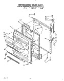 REFRIGERATOR DOOR, LIT/OPTIONAL Diagram and Parts List for ET20PKXYN00  Whirlpool Refrigerator