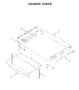 Drawer parts Diagram and Parts List for WFG975H0HV1  Whirlpool Range