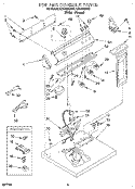 SECTION Diagram and Parts List for LER7858AN2  Whirlpool Dryer