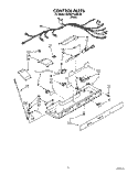 CONTROL Diagram and Parts List for KSRB27QABL06  KitchenAid Refrigerator