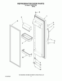 REFRIGERATOR DOOR PARTS Diagram and Parts List for TS25CFXTQ02  Estate Refrigerator