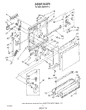 DOOR Diagram and Parts List for DU8700XT3  Whirlpool Dishwasher