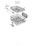 RACKS Diagram and Parts List for 8515L00  Roper Dishwasher