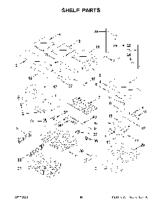 Shelf Parts Diagram and Parts List for KRFC300ESS07  KitchenAid Refrigerator