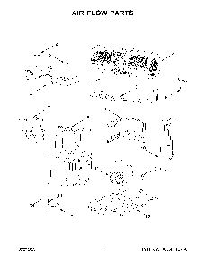 05 - Air Flow Parts Diagram and Parts List for WMMF5930PW00  Whirlpool Microwave