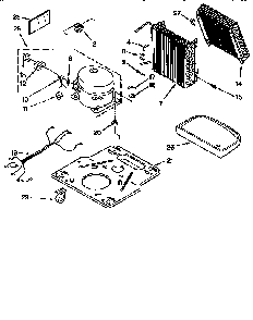 Unit Diagram and Parts List for AD25GO  Whirlpool Dehumidifier