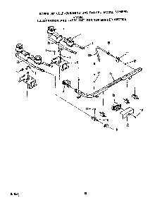 Top Burner Diagram and Parts List for 1346*0A  Roper Range