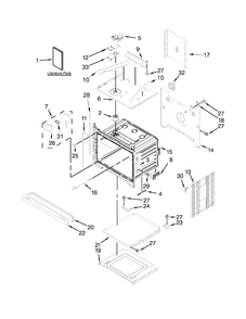 Lower Oven Parts Diagram and Parts List for KEBS209BSS01  KitchenAid Wall Oven