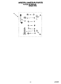 MISCELLANEOUS  PARTS, OPTIONAL PARTS (NOT INCLUDED) Diagram and Parts List for 3XLBR8543JQ3  Whirlpool Washer